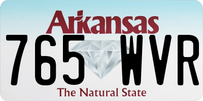 AR license plate 765WVR