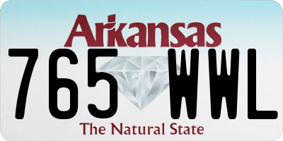 AR license plate 765WWL