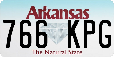 AR license plate 766KPG