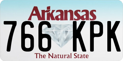 AR license plate 766KPK