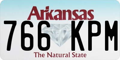 AR license plate 766KPM