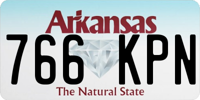 AR license plate 766KPN