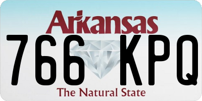 AR license plate 766KPQ