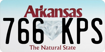 AR license plate 766KPS