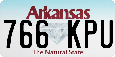 AR license plate 766KPU