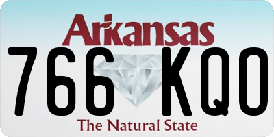 AR license plate 766KQO