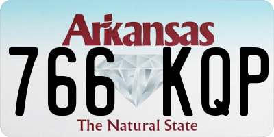 AR license plate 766KQP
