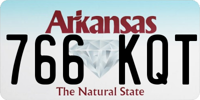 AR license plate 766KQT