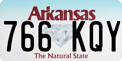 AR license plate 766KQY