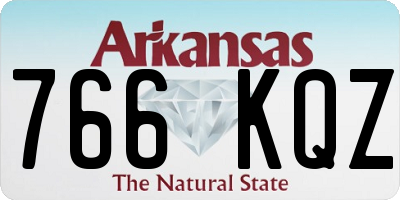 AR license plate 766KQZ