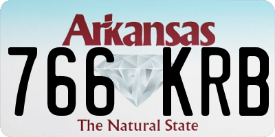 AR license plate 766KRB