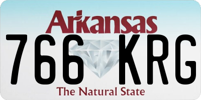 AR license plate 766KRG