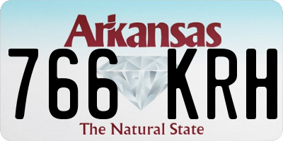 AR license plate 766KRH