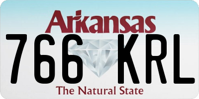 AR license plate 766KRL