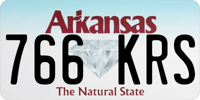 AR license plate 766KRS