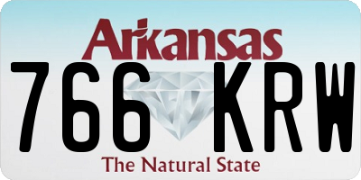 AR license plate 766KRW