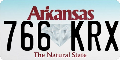 AR license plate 766KRX