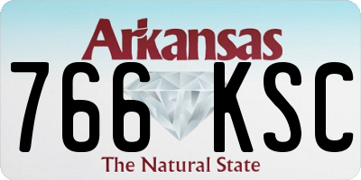AR license plate 766KSC