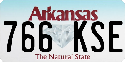 AR license plate 766KSE
