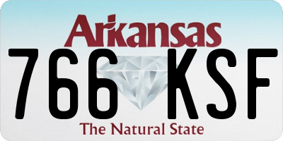 AR license plate 766KSF