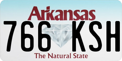 AR license plate 766KSH