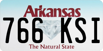 AR license plate 766KSI