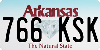 AR license plate 766KSK