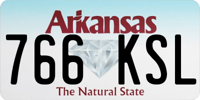 AR license plate 766KSL