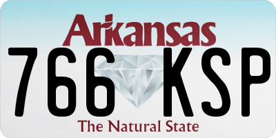 AR license plate 766KSP