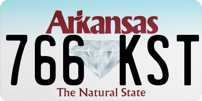 AR license plate 766KST
