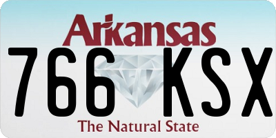 AR license plate 766KSX