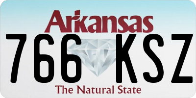 AR license plate 766KSZ