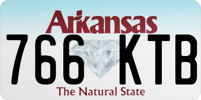 AR license plate 766KTB