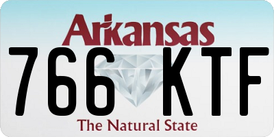 AR license plate 766KTF
