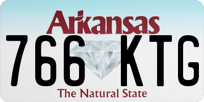 AR license plate 766KTG