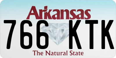 AR license plate 766KTK