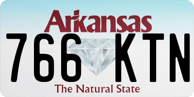 AR license plate 766KTN