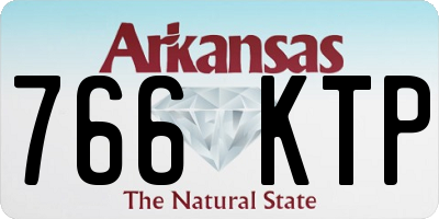 AR license plate 766KTP