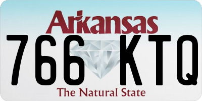 AR license plate 766KTQ