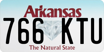 AR license plate 766KTU