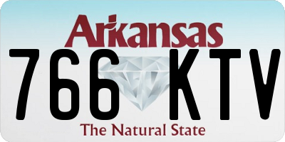 AR license plate 766KTV