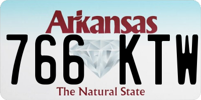 AR license plate 766KTW