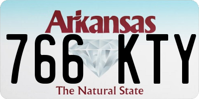 AR license plate 766KTY