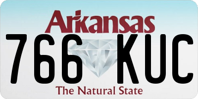 AR license plate 766KUC