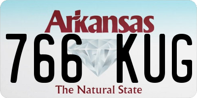 AR license plate 766KUG