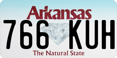 AR license plate 766KUH