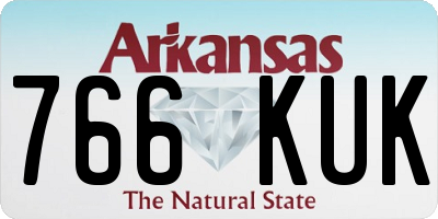 AR license plate 766KUK