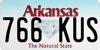 AR license plate 766KUS