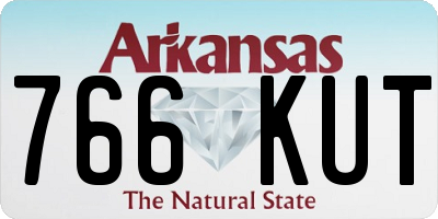AR license plate 766KUT