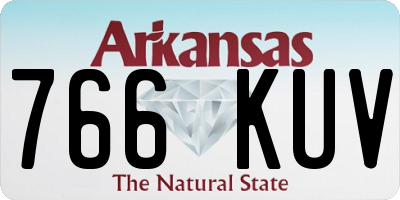 AR license plate 766KUV